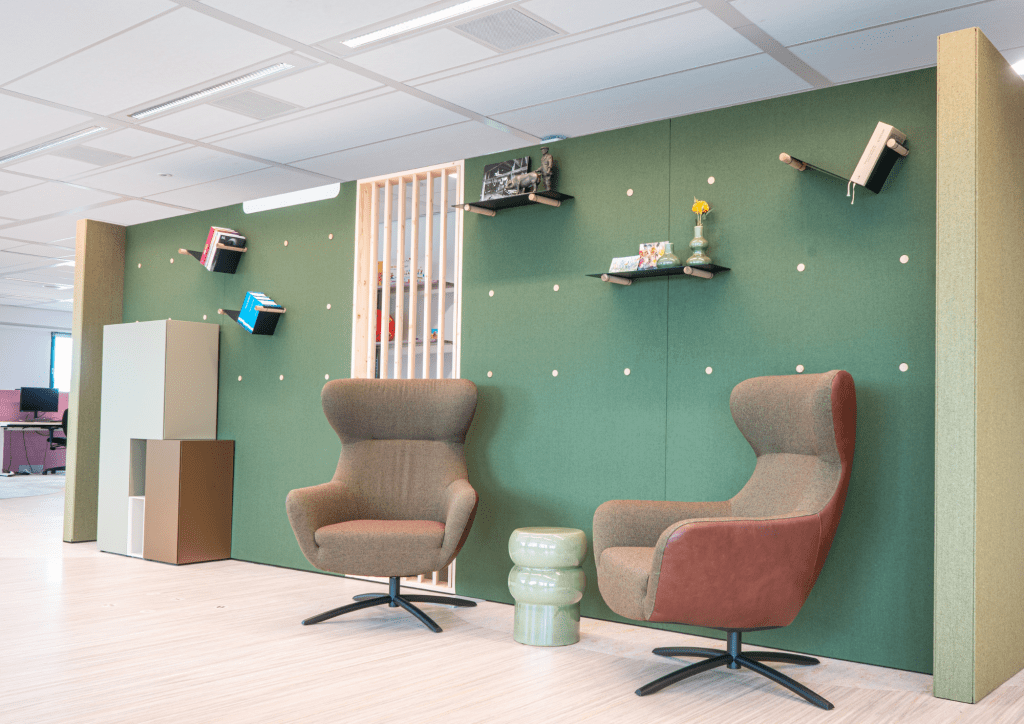 akoestische tussenwand groen